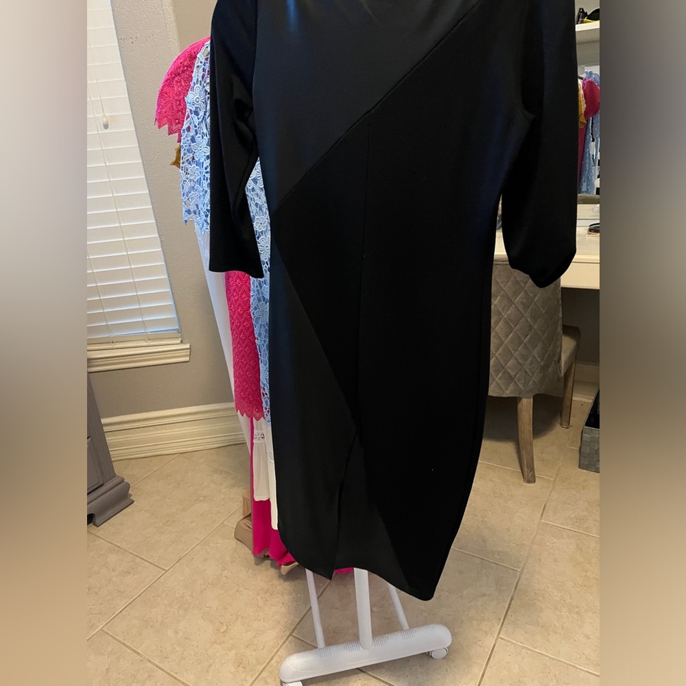 Faux leather mini dress size 6